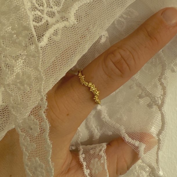 Fingerring AYA SIZE 52-62 - Forgyldt S�lv