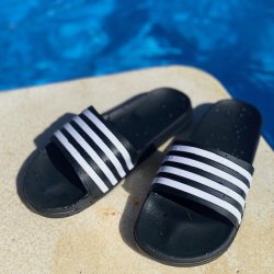 Badesandal retro stripe dame str 36 - 41