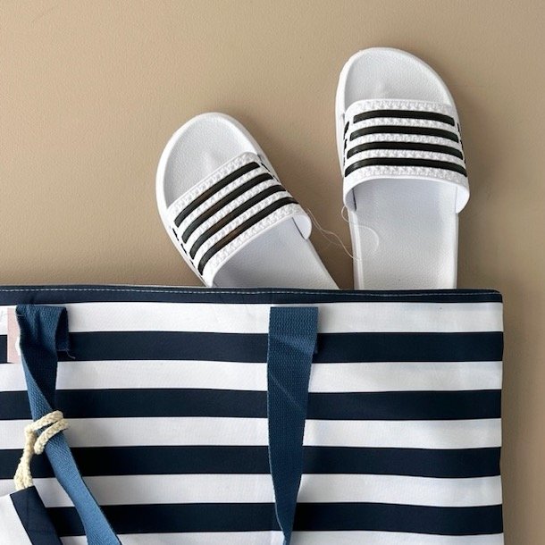 Badesandal stripe dame str 36 - 41