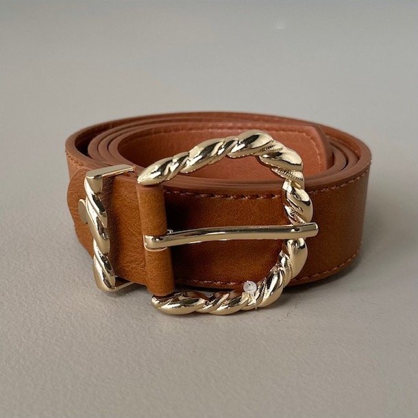 Blte med snoet guld spnde