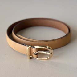 Gry blte i beige med guld spnde lder