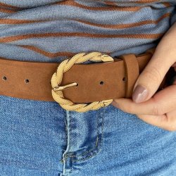 Blte med guld flet spnde