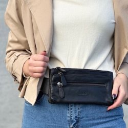 Bltetaske - bumbag skind