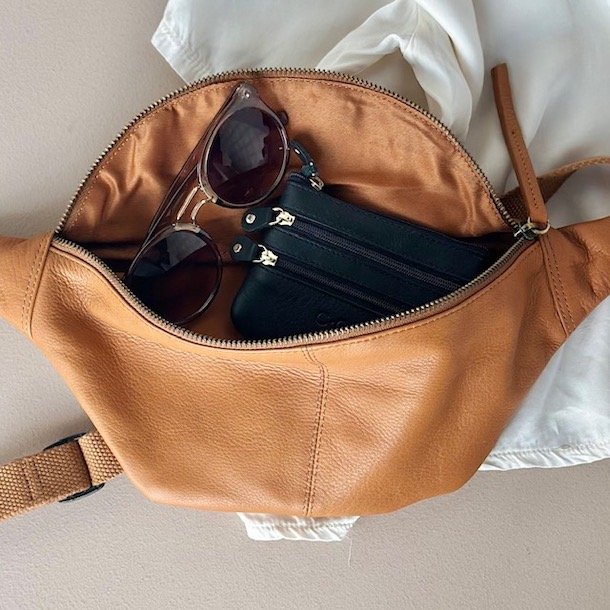 Taske nr 35 bltetaske skind