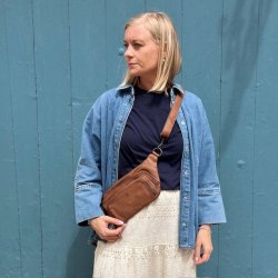 Bltetaske washed skind