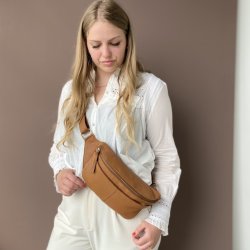 B�ltetaske Agnes SOFT cognac skind