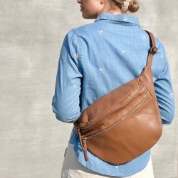 Bltetaske oversize skind