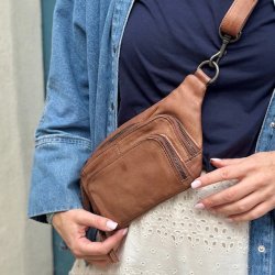 Bltetaske washed skind