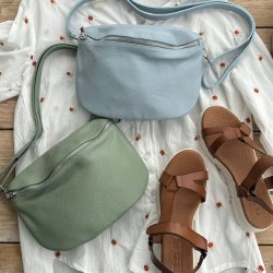 Bltetaske Bolette skind slv