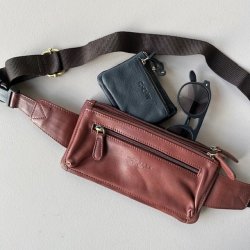 Bltetaske - bumbag skind