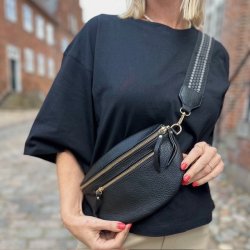 Bltetaske med trendrem sort