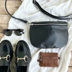 Bltetaske Bolette skind slv