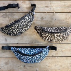 Lille Bltetaske Leopard Kanvas