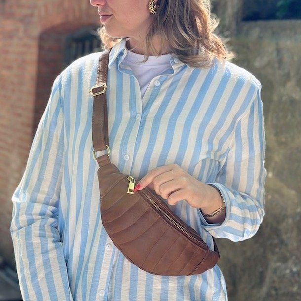  Taske nr 34 bltetaske skind