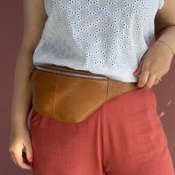 Taske nr 20 bltetaske skind