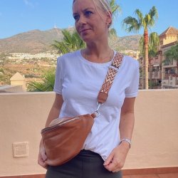 Bltetaske med trendrem stor