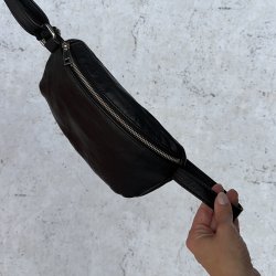 Taske nr 37 bltetaske sort skind