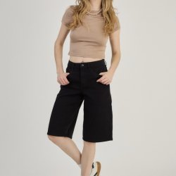 Clara denim Bermuda shorts sort