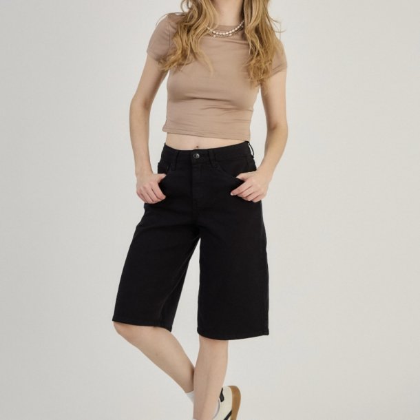 Clara denim Bermuda shorts sort