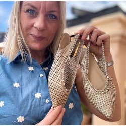 Ballerina Belle guld str. 36-41