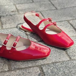 Ballerina ROJO med spnder rd skind str. 36-41