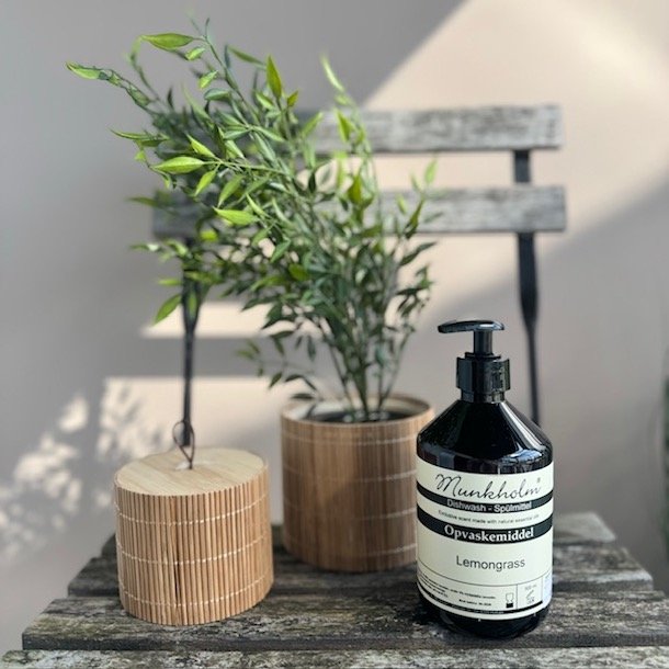 Bambus sker med lg rund