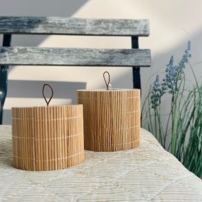 Bambus sker med lg rund