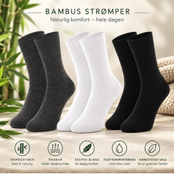 Bl�de Bambus str�mper dame 3 pak
