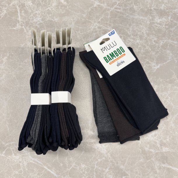 Str�mper 3-pak kantfri bambus str. 40-46 