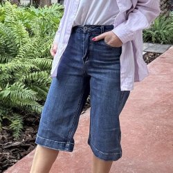 Bermuda long bomuld str. S-XL