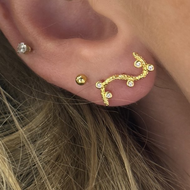 BARBARA  Forgyldt Slv