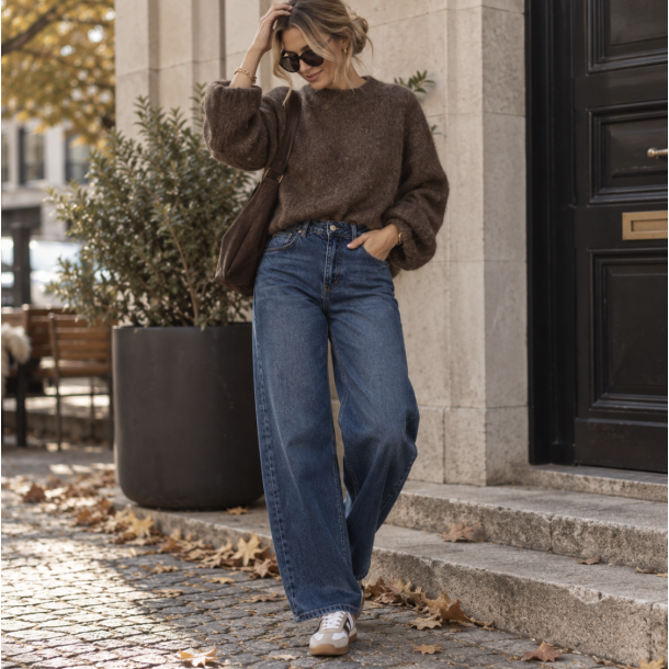Barrel jeans bl� str 34-42