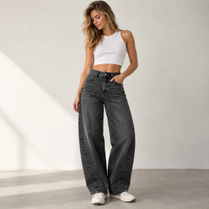 Jeans Barrel sort, Sanne 