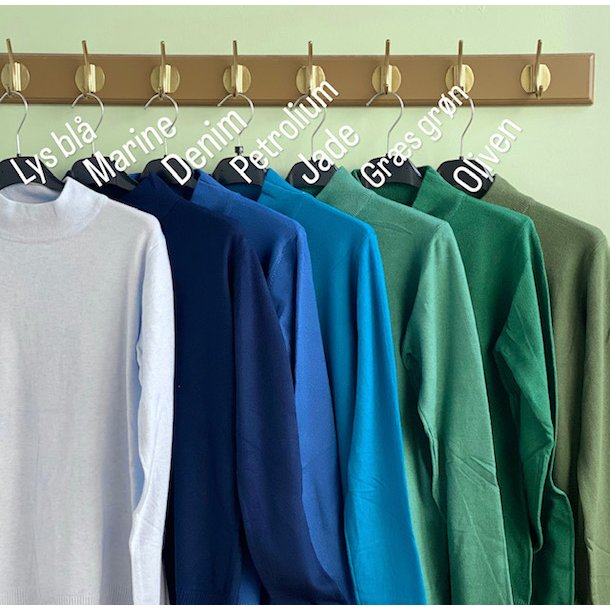 Perfect Basic Sweater turtleneck viskose/cashmere miks