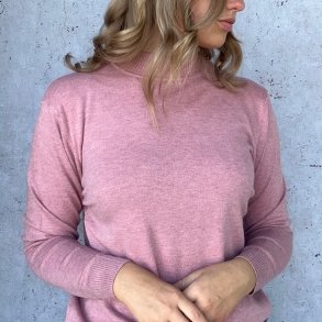 Fint strikket bluse turtle neck m-xxl