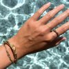 Armring FLOW vandfast 18kt. forgyldt