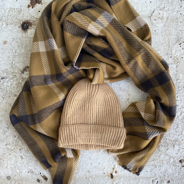 Beanie med fleece for uld miks