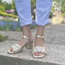 FEEL IT Heels Guld skind str. 36-41