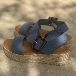 Sandal denim skind str. 36-41