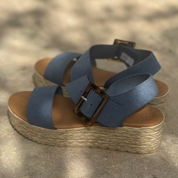 Sandal denim skind str. 36-41