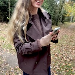 Fingerlse vanter strik - Uld miks