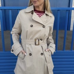 Trenchcoat Aya Beige Str S-XL