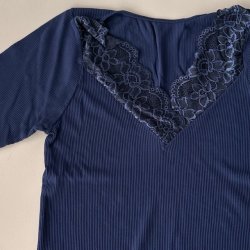 Belen rib T-shirt microfiber S-XXL