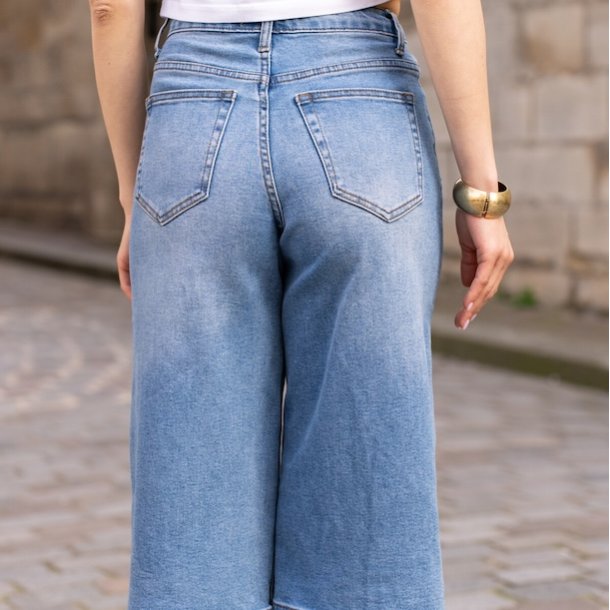 Bermuda denim shorts long str 34-42