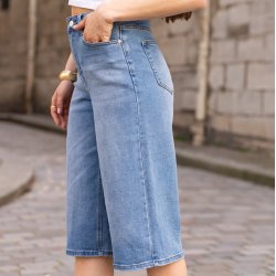 Bermuda denim shorts long str 34-42