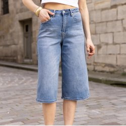 Bermuda denim shorts long str 34-42