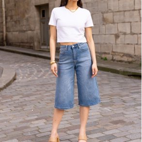 Bermuda denim shorts long str 34-42