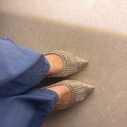 Ballerina Belle guld str. 36-41