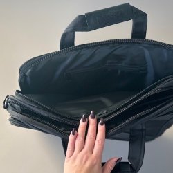 Computertaske 2 rum nylon