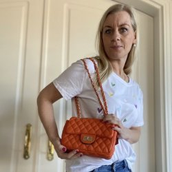 Quiltet crossbody / skuldertaske